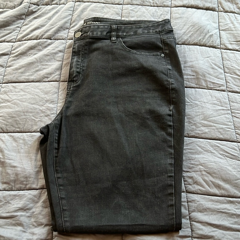 Lane Bryant Black Skinny Jeans with Genius Fit.